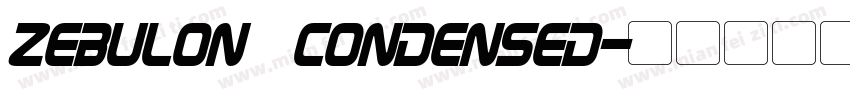 Zebulon Condensed字体转换